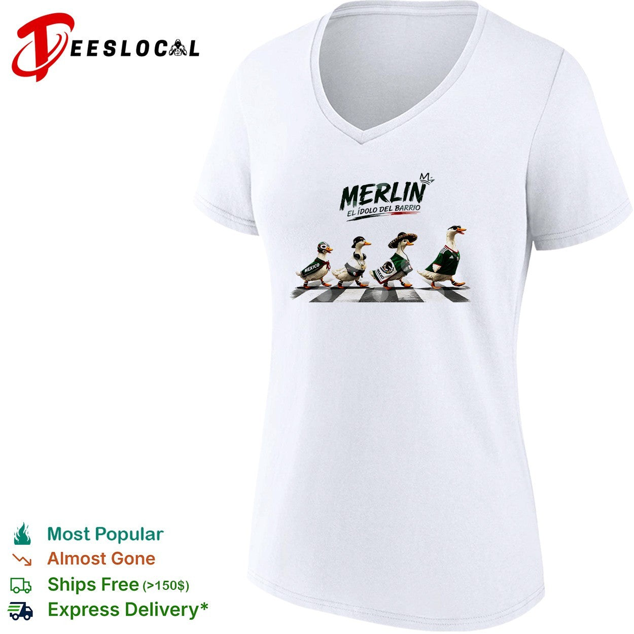 Merlin el idolo del barrio Mexico ducks walking shirt