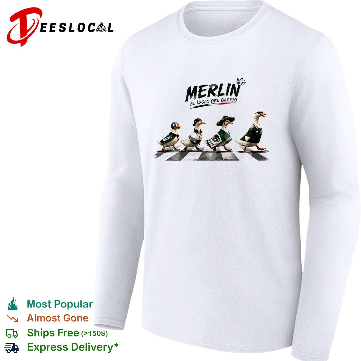 Merlin el idolo del barrio Mexico ducks walking shirt