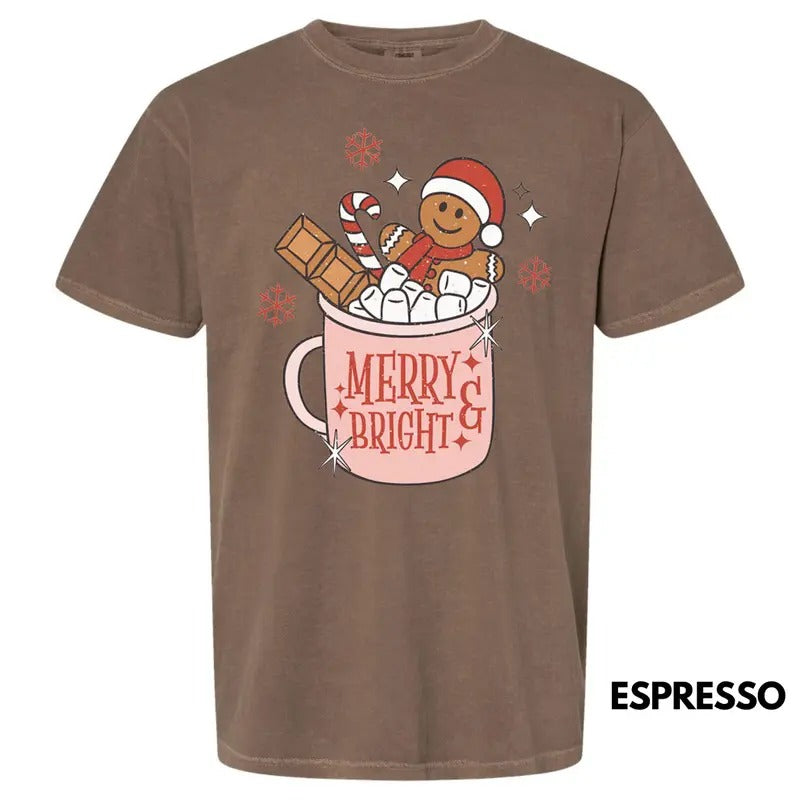 Merry & Bright Gingerbread Comfort Colors T-Shirts, Hoodie, Sweatshirt