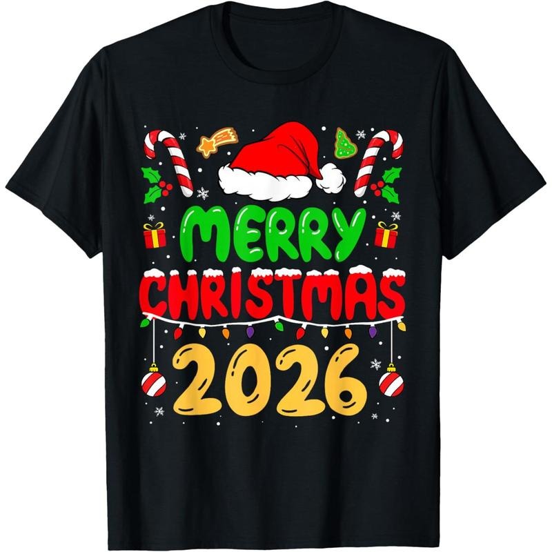 Merry Christmas 2026 Family Matching Costume Xmas 2026 T-Shirt Hoodie Sweatshirt | PrintMintTees.com
