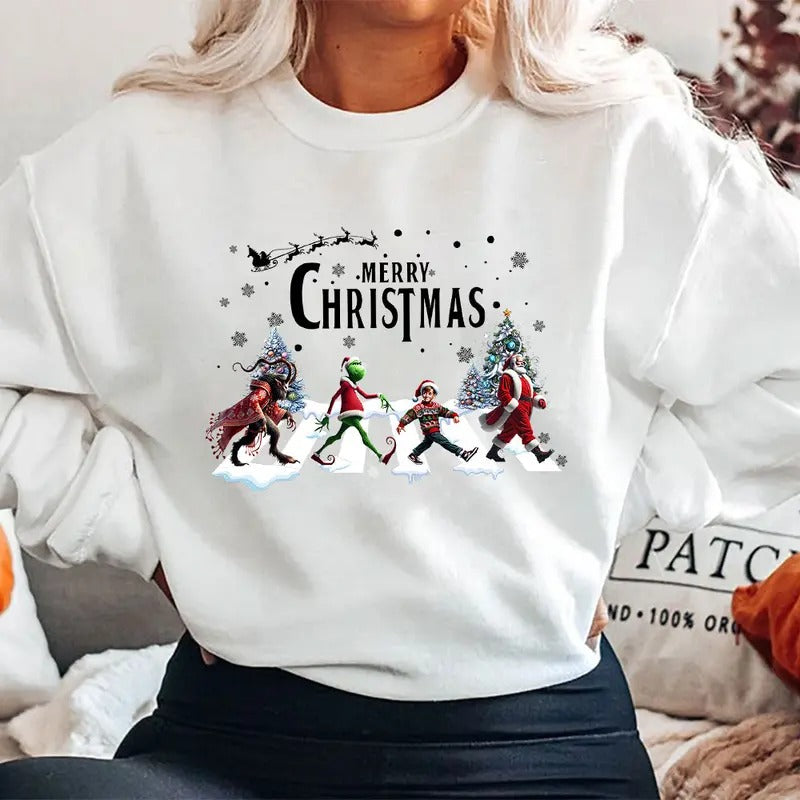 Merry Christmas Shirt, Christmas Movies Shirt, Xmas Graphic Tee Comfort Cotton Hoodie Sweatshirt | PrintMintTees.com