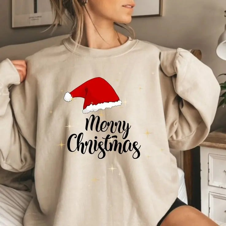 Merry Christmas Sweatshirt, Holiday Christmas , Christmas Sweater Shirt Hoodie | PrintMintTees.com