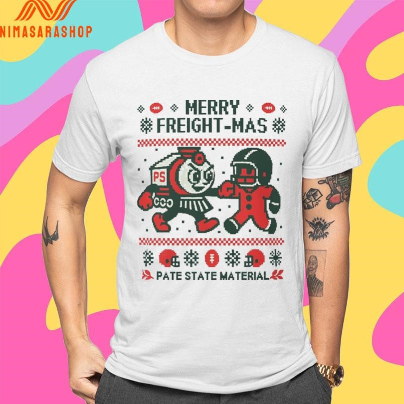 Merry Freight-mas Pate State Material Christmas 2025 Shirts