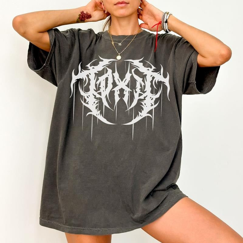 Metal Toxic - Comfort Colors Tee PRINTED FONT Punk Rock Alternative Streetwear Tshirt Hoodie Sweatshirt | PrintMintTees.com
