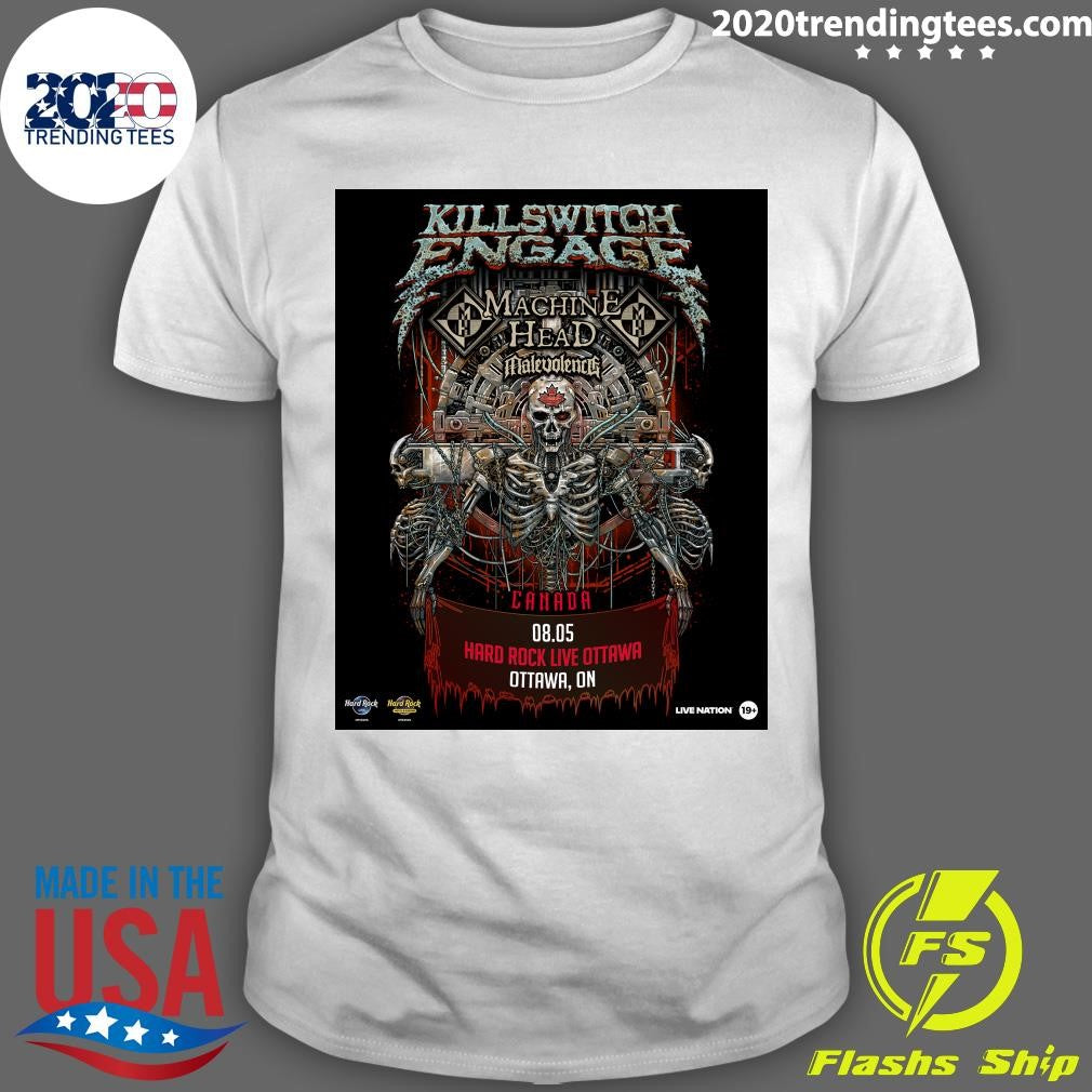 Metalcore Legends Killswitch Engage Are Coming To Hard Rock Live Ottawa On August 5 With Special Guests Machine Head And Malevolence Shirt