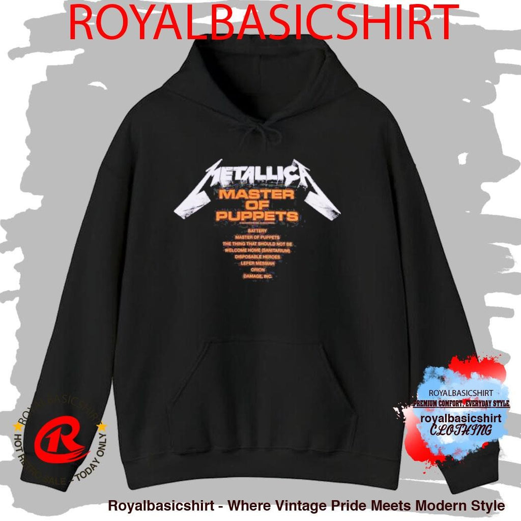 Metallica Master Of Puppets Tracklist T-Shirt