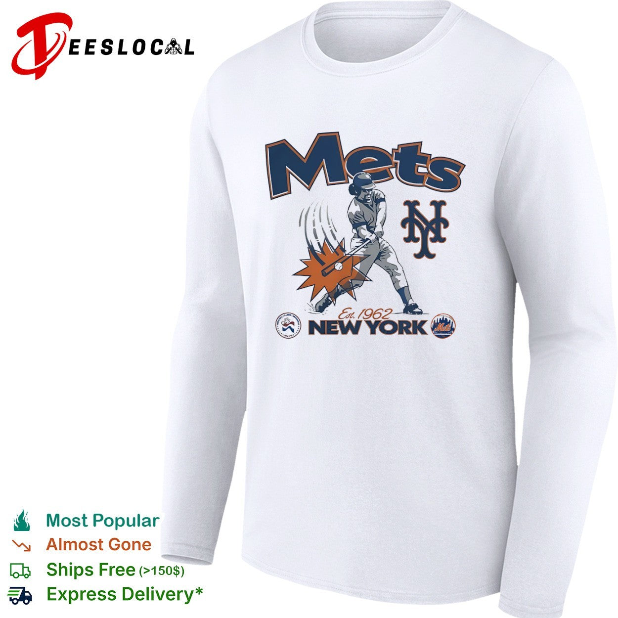 Mets New York Est 1962 National League Centennial 1876 1976 Baseball Club shirt
