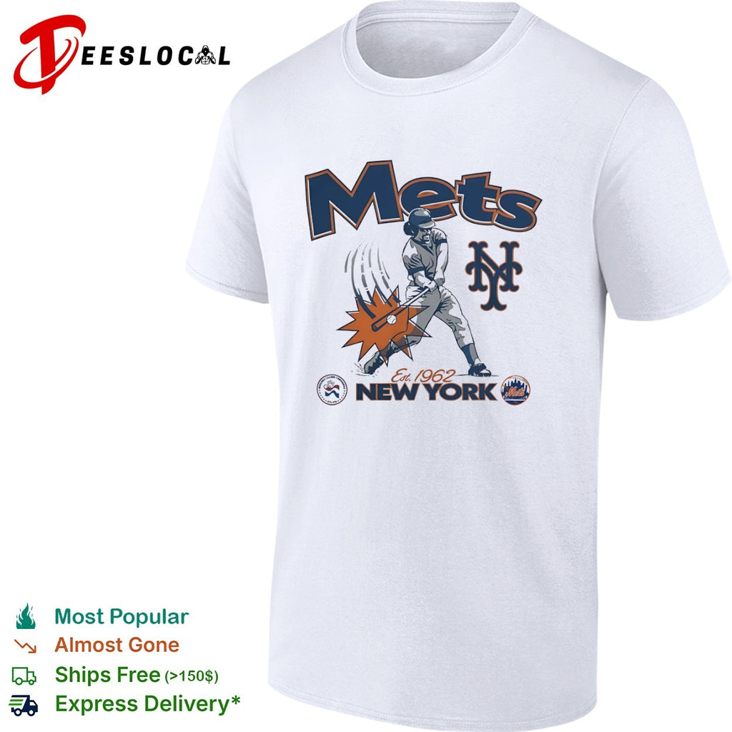Mets New York Est 1962 National League Centennial 1876 1976 Baseball Club shirt