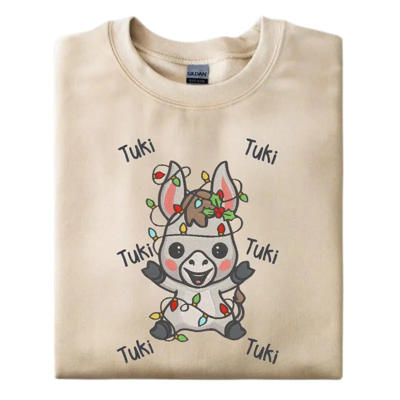 Mi Burrito Sabanero Christmas Embroidered Pullover Crewneck Unisex Sweatshirt T-Shirts, Hoodie | PrintMintTees.com