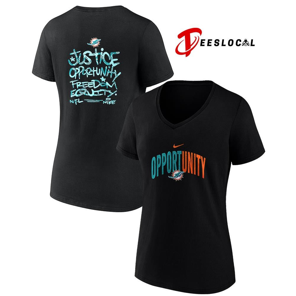 Miami Dolphins justice opportunity freedom equity shirt
