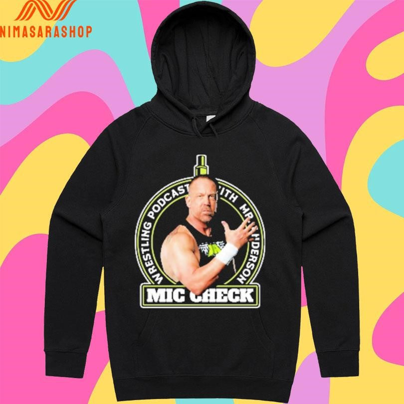 Mic Check Wrestling Podcast With Mr Anderson Logo Shirts