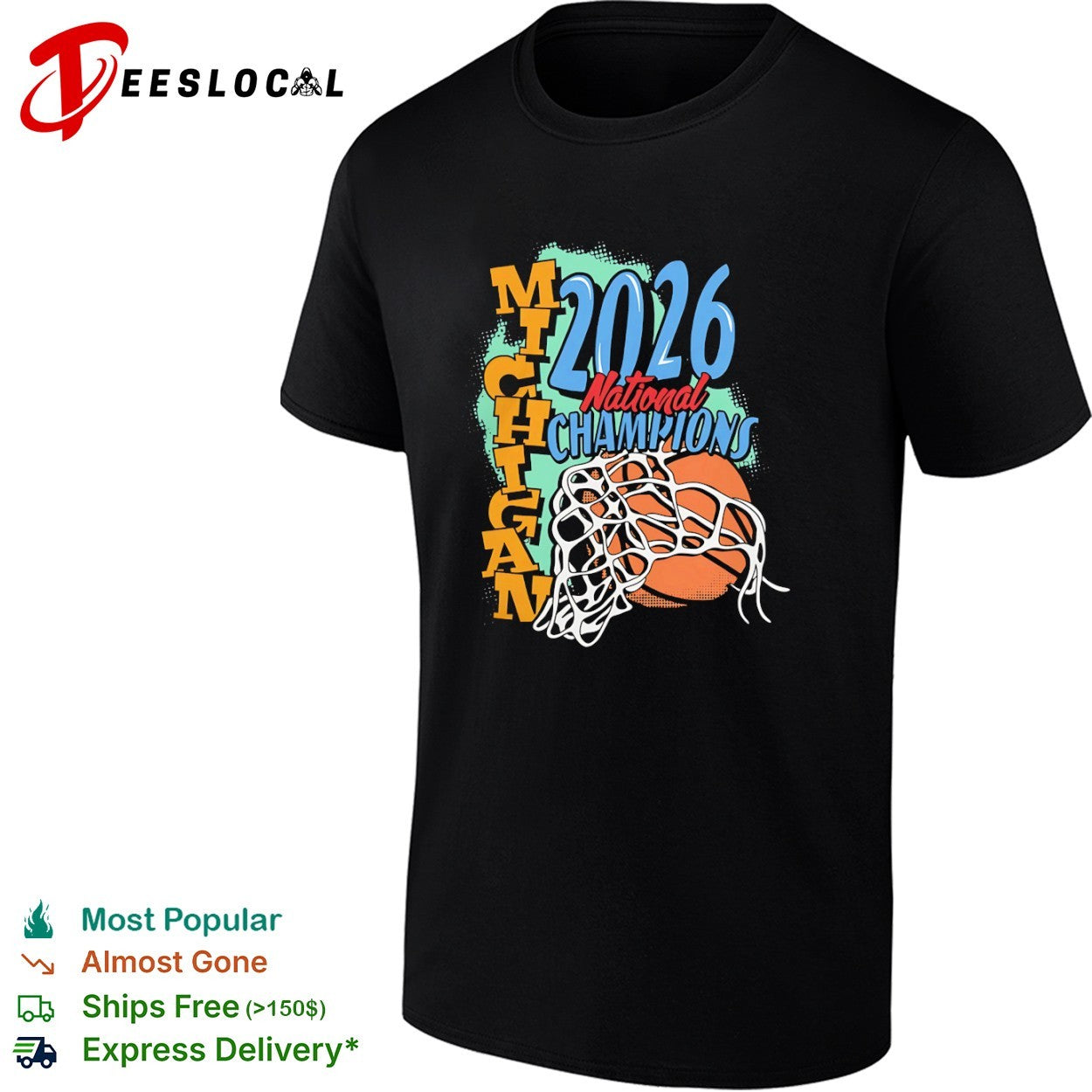 Michigan 2026 National Champions basketball net ball sports shirt