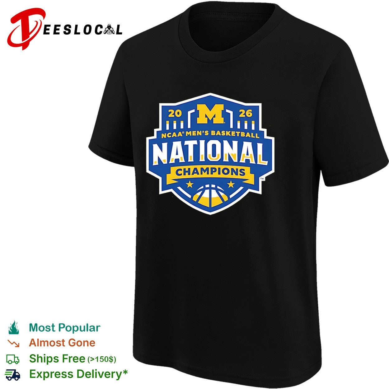 Michigan Wolverines 2026 NCAA mens basketball national champions sports logo shirt