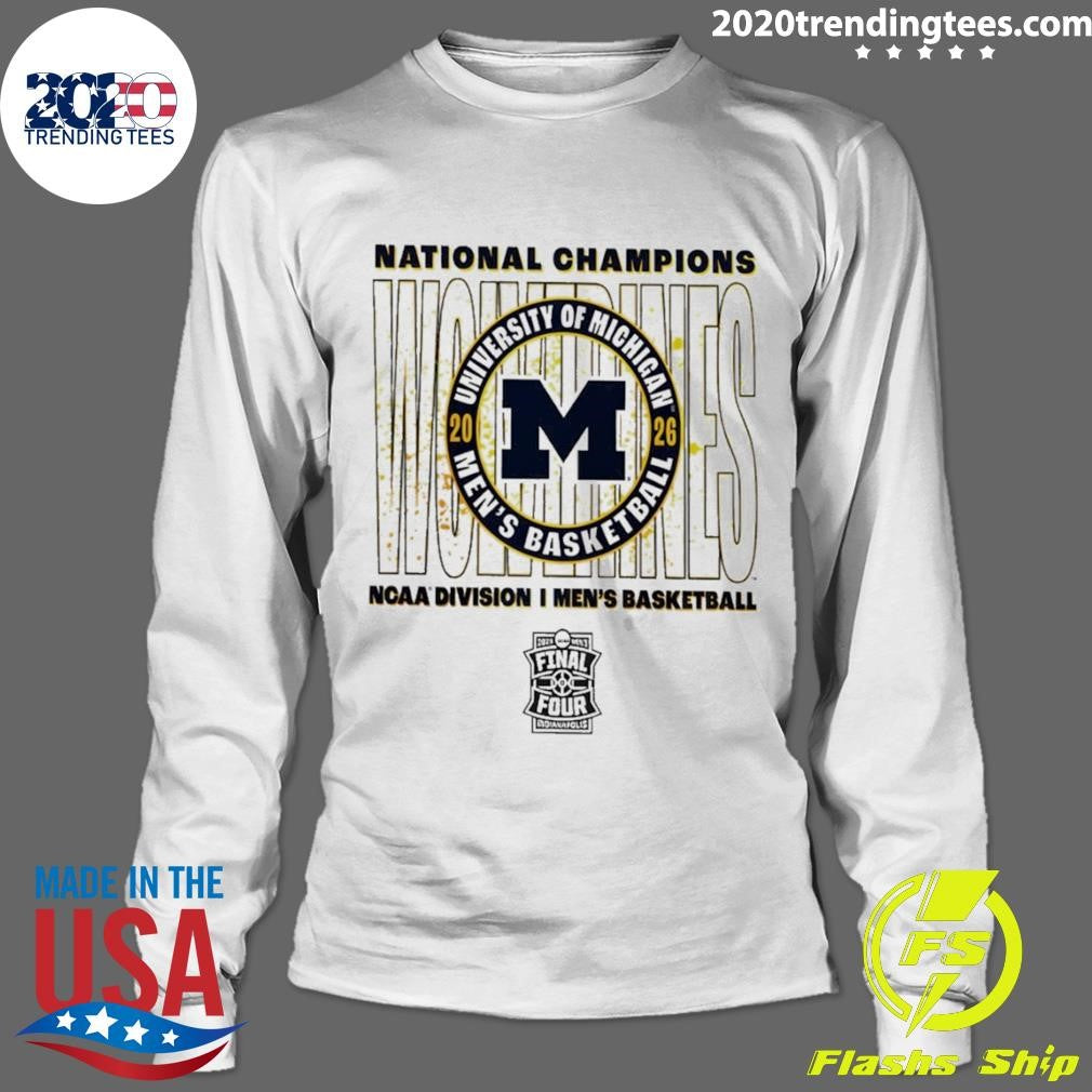 Michigan Wolverines 2026 Ncaa Division I Men’s Basketball National Champions Spin Move Shirt