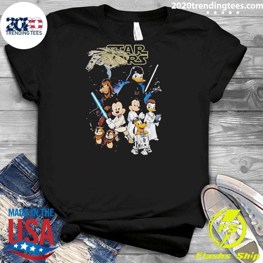 Mickey And Friends Disney Star Wars Sci-fi Cartoon Shirt