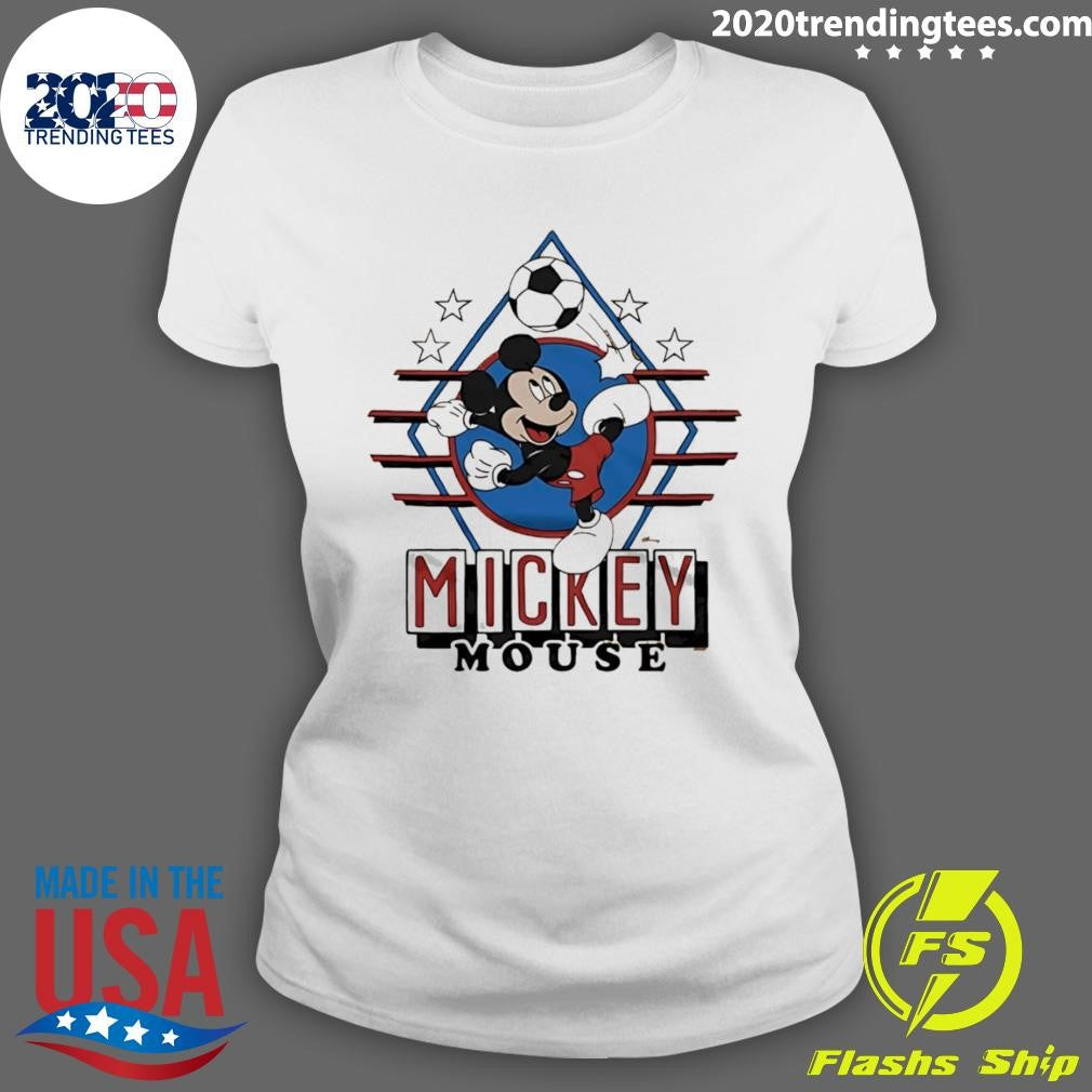 Mickey Mouse Soccer USA Cartoon Shirt