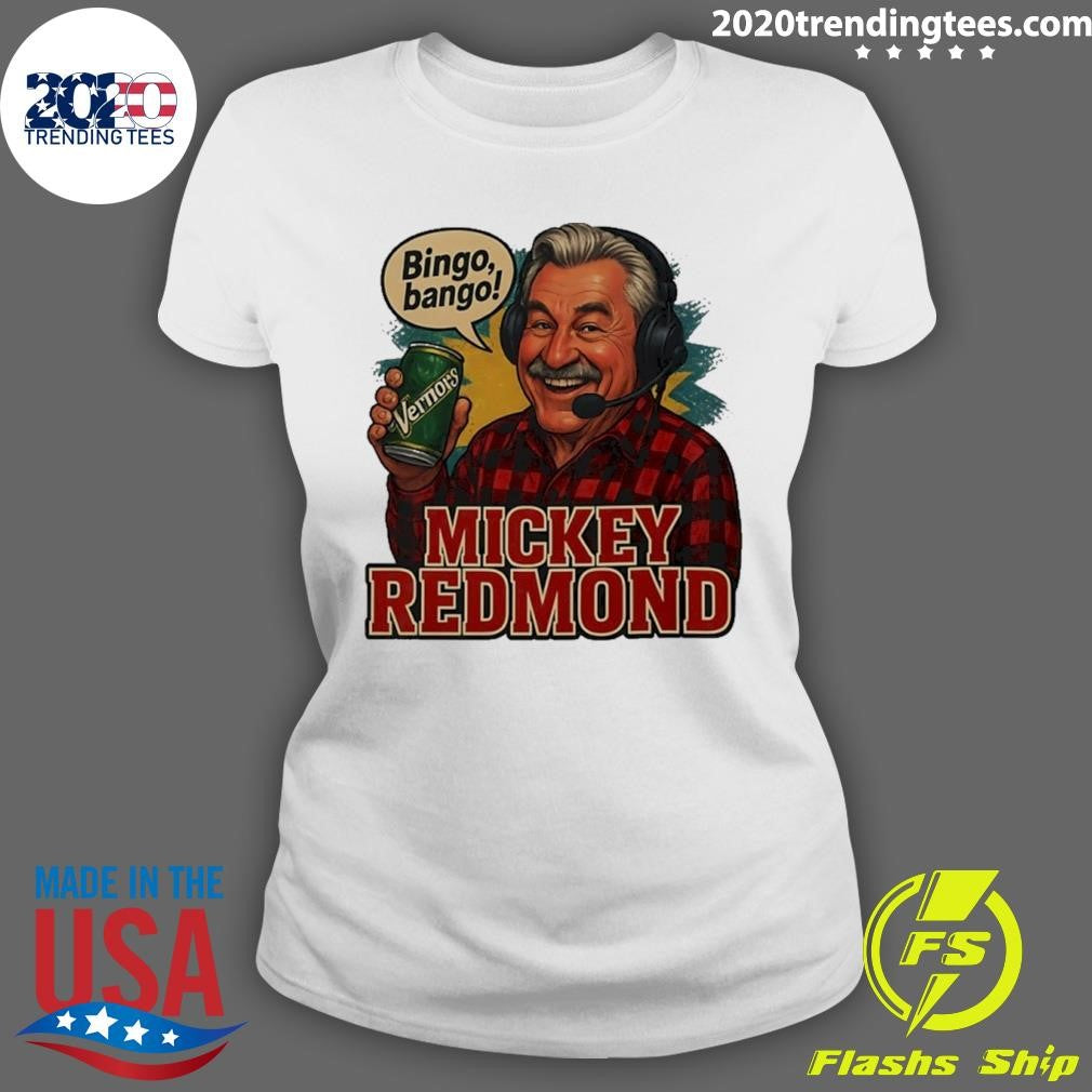 Mickey Redmond Vermors Bingo Bango Detroit Red Wings Retro Shirt