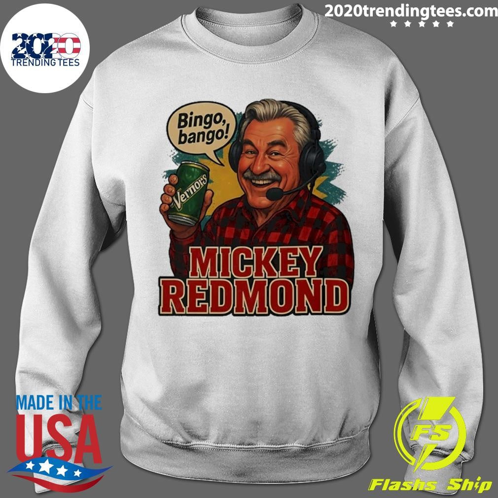 Mickey Redmond Vermors Bingo Bango Detroit Red Wings Retro Shirt