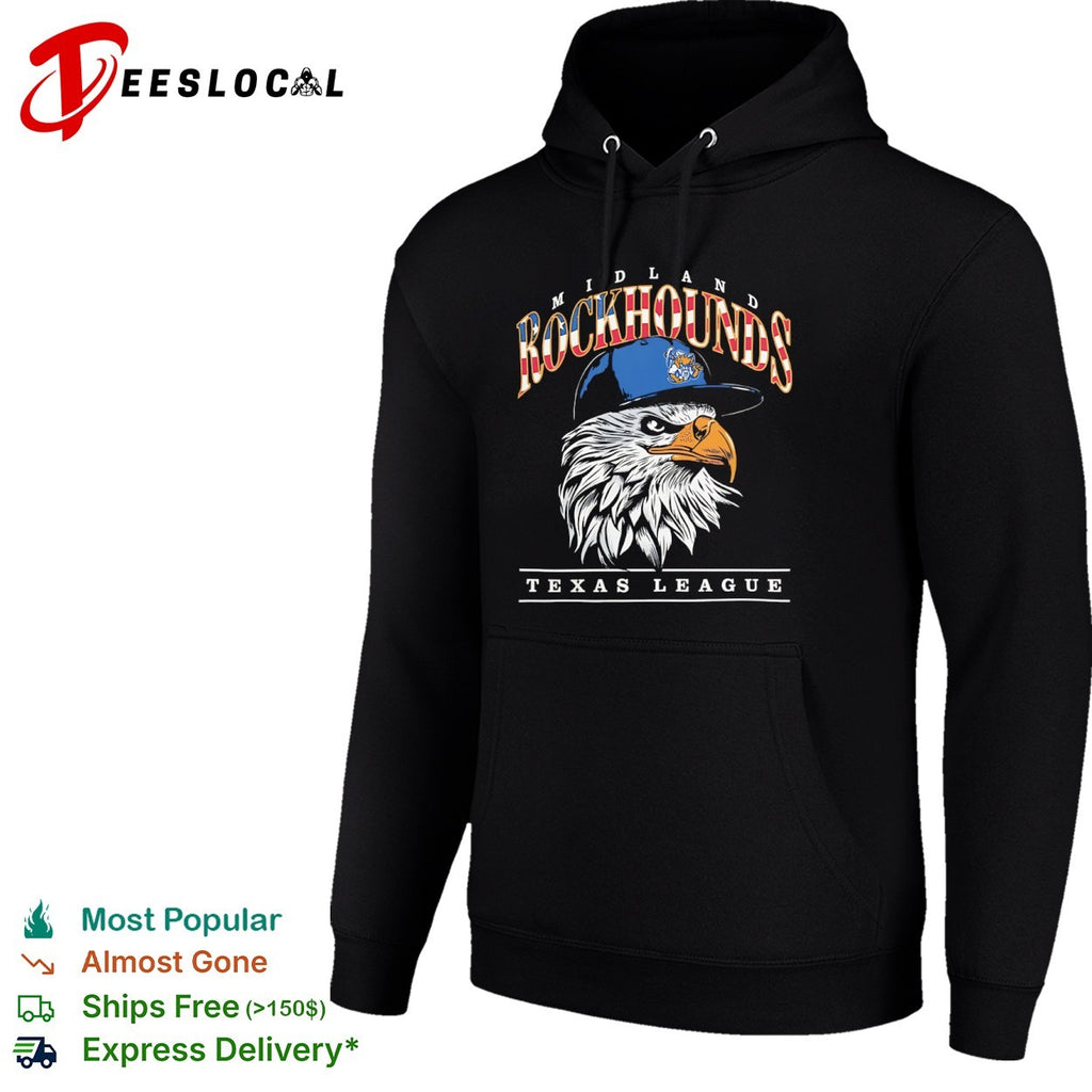 Midland Rockhounds Texas League eagle baseball logo shirt
