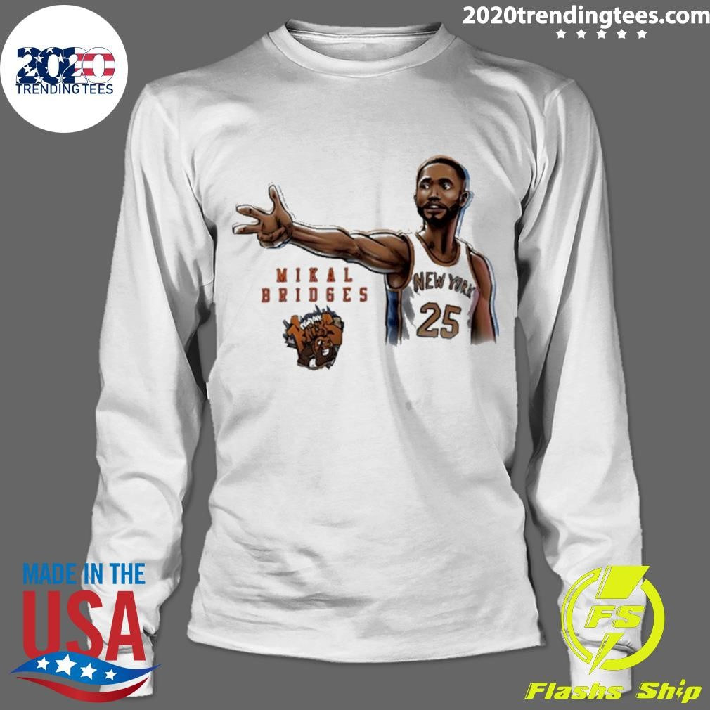 Mikal Bridges New York Knicks Player Pose Star Shirt