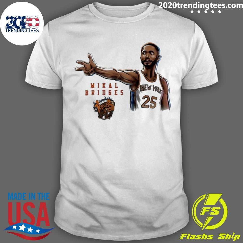 Mikal Bridges New York Knicks Player Pose Star Shirt