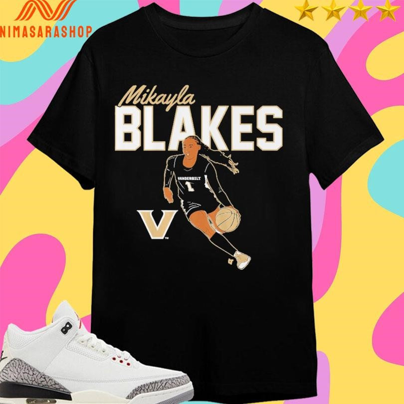 Mikayla Blakes Name Pose Vanderbilt Commodores Women’s Basketball Shirts