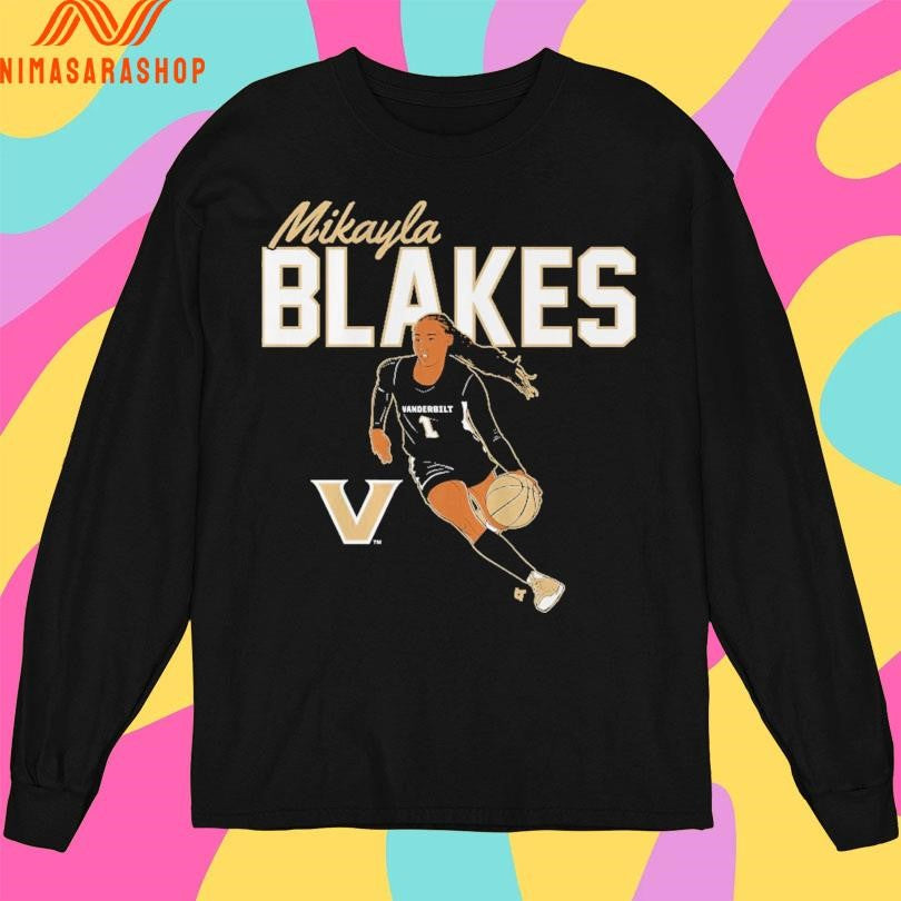Mikayla Blakes Name Pose Vanderbilt Commodores Women’s Basketball Shirts