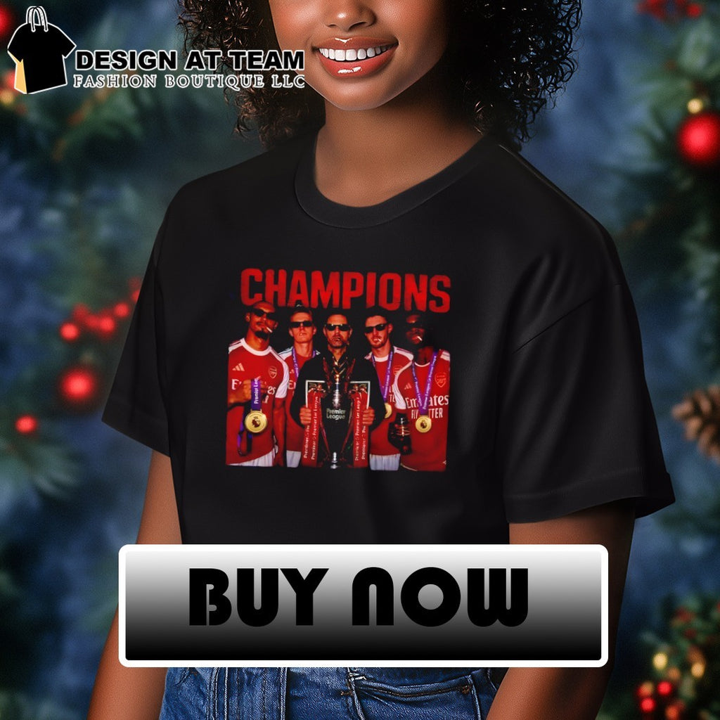 Mikel Arteta Bukayo Saka Martin Arsenal Premier League FC Champions Trophy 2026 shirt