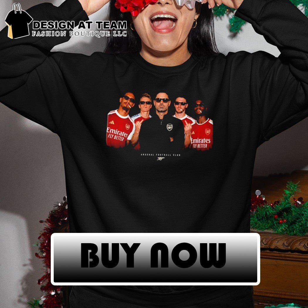 Mikel Arteta Bukayo Saka Martin middle finger smoking Arsenal FC 2026 shirt