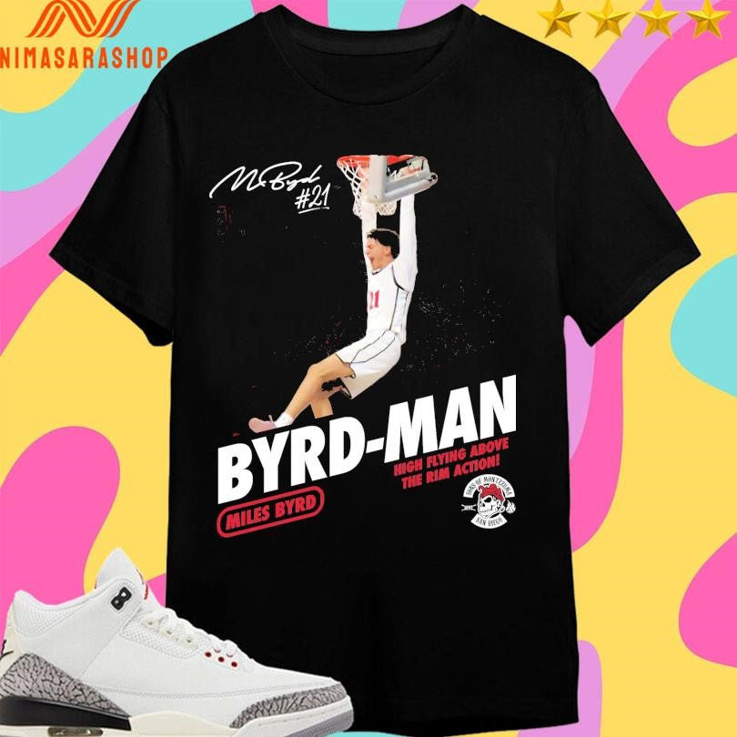 Miles Byrd Byrd-Man High Flying Above The Rim Action San Diego State Aztecs Shirts