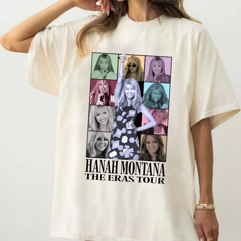 Miley Ci.rus Shirt, Hanah Montana Shirt, Miey Flower Shirt, vintage clothingstyle{n002}2 Hoodie Sweatshirt