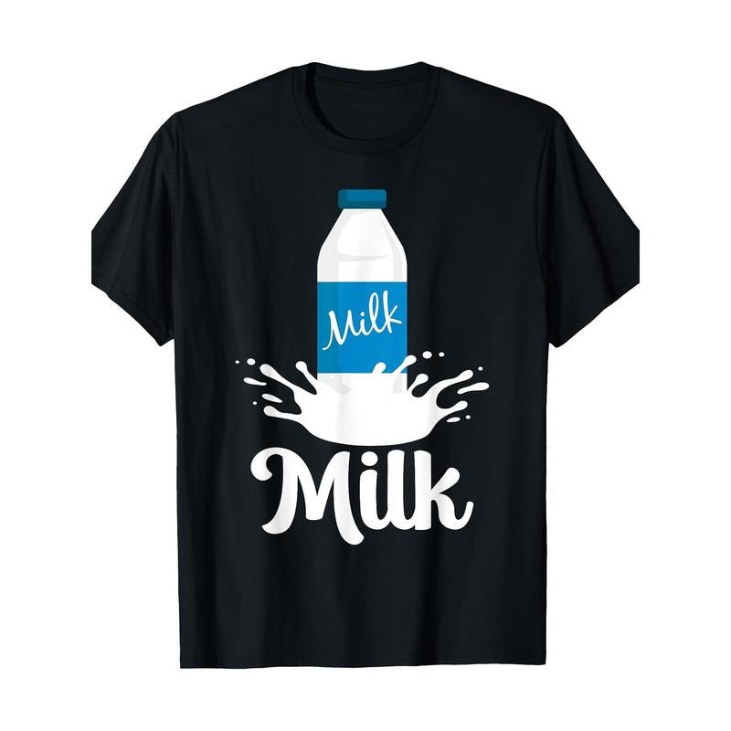 Milk Funny Milk enthusiasts design clothing T-shirt 100% cotton T-shirt Made in USA Hoodie Sweatshirt | PrintMintTees.com