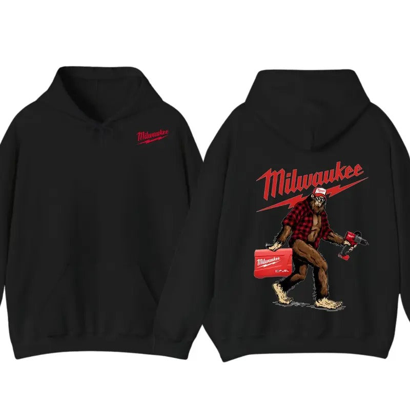 Milwaukee Bigfoot Double-sided T-Shirt For Mens Hoodie Sweatshirt | PrintMintTees.com