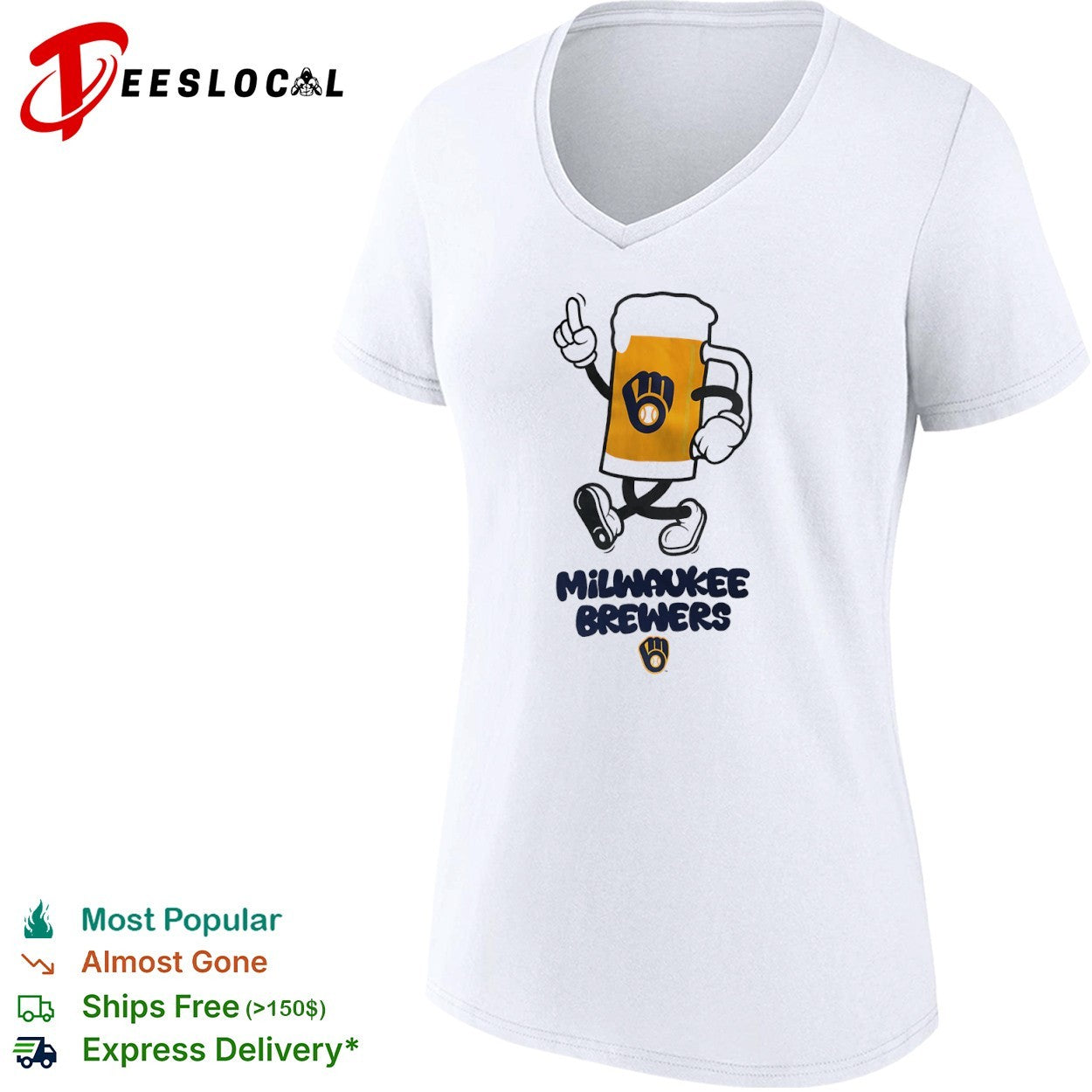 Milwaukee Brewers beer mascot shirt