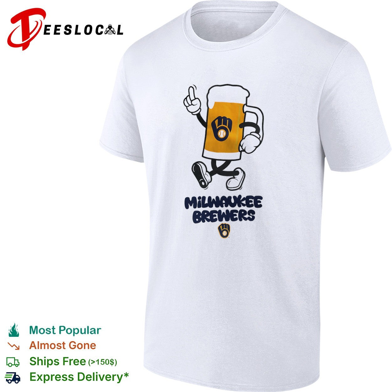 Milwaukee Brewers beer mascot shirt