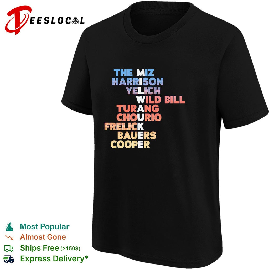 Milwaukee Brewers player names roster shirt