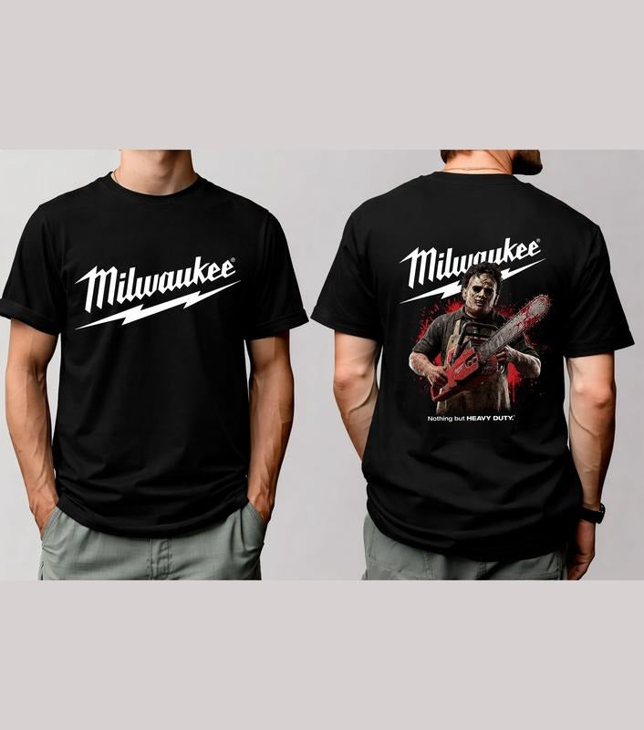Milwaukee Tools Leatherface With Chainsaw Halloween Shirt, Halloween Teeshirt Hoodie Sweatshirt | PrintMintTees.com