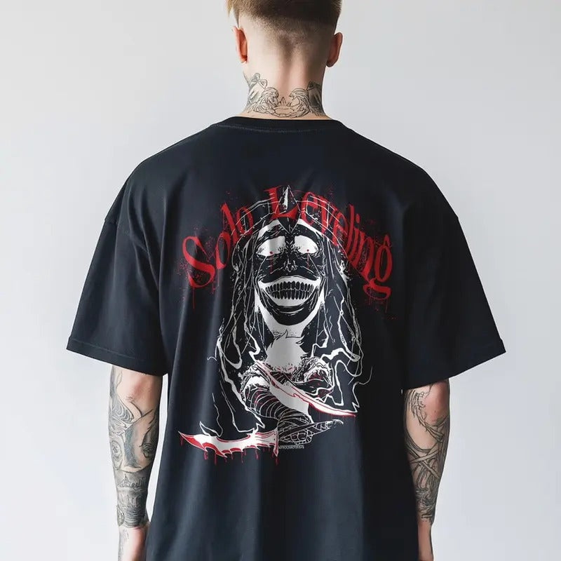 Min Seung-woo x God Statue Shirt, Solo Leveling Knight Shirt, Top Anime Sweatshirt, Manga Lover Shirt, Cotton Menswear Hoodie