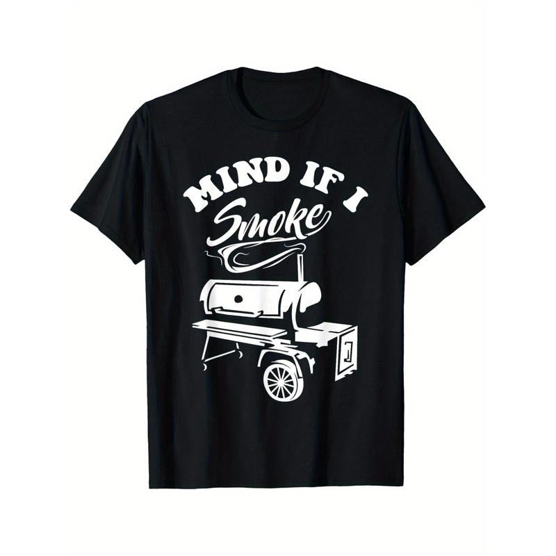Mind if I Smoke- Funny BBQ Smoker& Grilling T-Shirt T-Shirt Made in USA Hoodie Sweatshirt | PrintMintTees.com