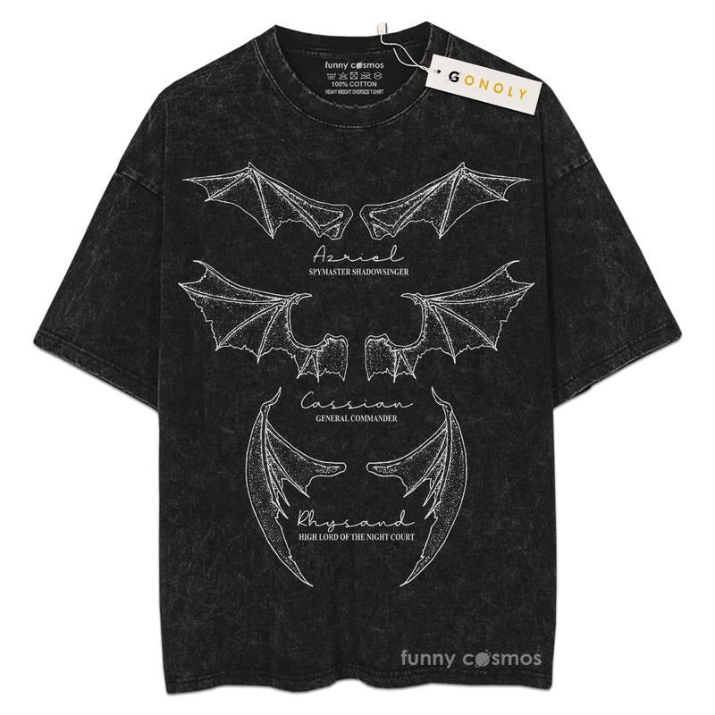 [ Mineral Wash ] Acotar Bat Boys The Night Court For Fans Lover Book, Bookish, Graphic Washed Style Shirt Hoodie Sweatshirt