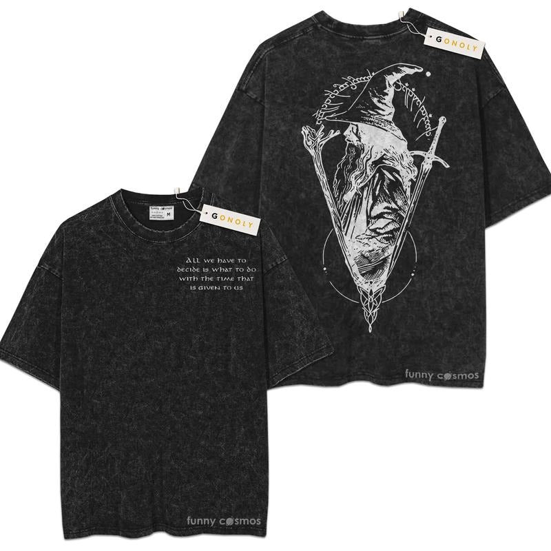 [ Mineral Wash ] All We Have To Decide For Fans Lover Book, Bookish, Graphic Washed Style Shirt Hoodie Sweatshirt
