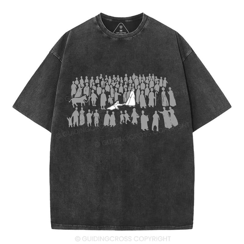 [ Mineral Wash ] By His Wounds Chirstian Washed TShirt Jesus Graphic Washed Style TShirt Hoodie Sweatshirt
