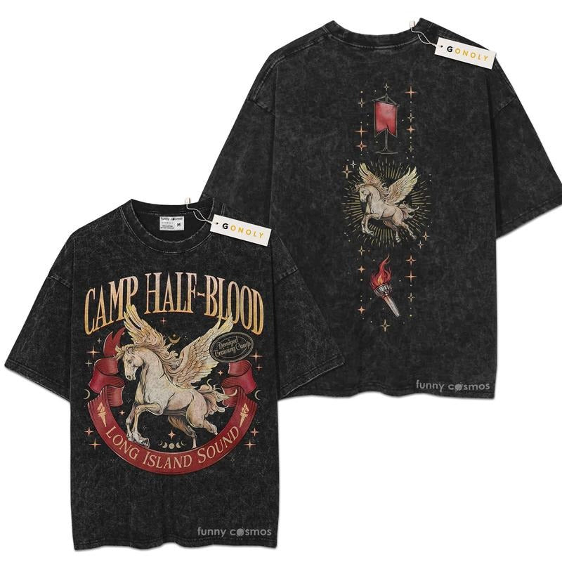 [ Mineral Wash ] Calm Half Blood For Fan Lover Book, Bookish, Graphic Washed Style Shirt Hoodie Sweatshirt
