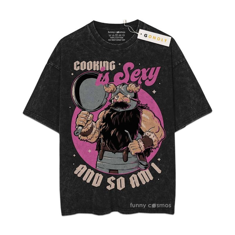 [ Mineral Wash ] Delicious In Dungeon Manga Senshi Sexy Senshi Cooking TShirt, Graphic Washed Style Shirt Hoodie Sweatshirt