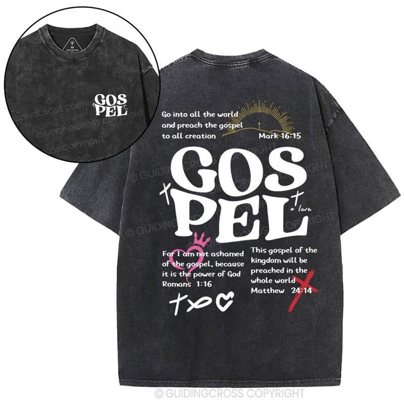 [ Mineral Wash ] Gospel Christian Washed Shirt Jesus Graphic Washed Style Shirt Hoodie Sweatshirt | PrintMintTees.com
