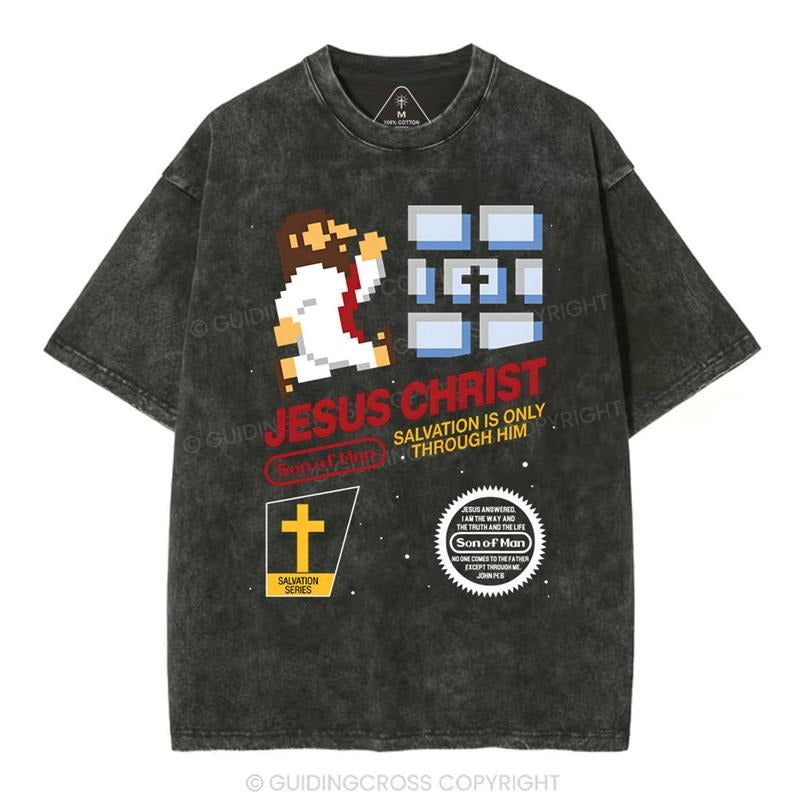 [ Mineral Wash ] Jesus Christ Chirstian Washed TShirt Jesus Graphic Washed Style Shirt Hoodie Sweatshirt | PrintMintTees.com
