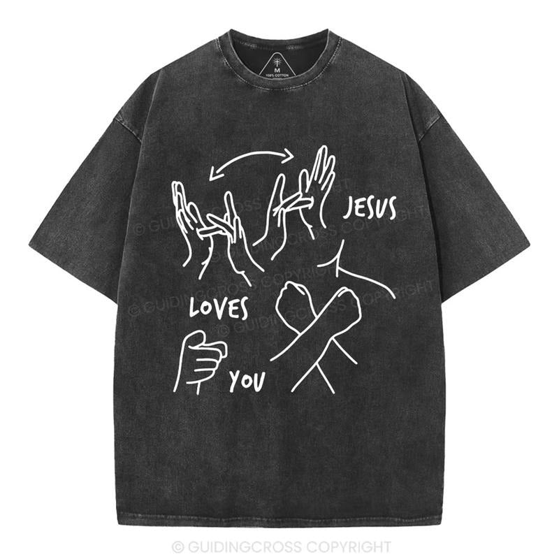 [ Mineral Wash ] Jesus Love You Christian Washed Shirt Jesus Graphic Washed Style Shirt Hoodie Sweatshirt | PrintMintTees.com