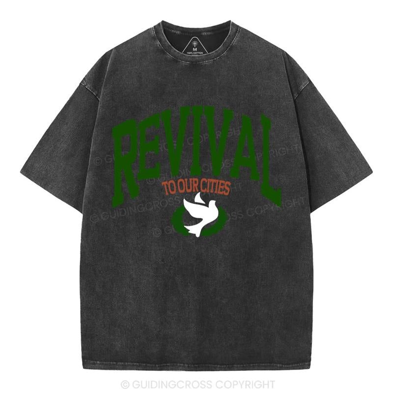 [ Mineral Wash ] Revival Christian Washed TShirt Jesus Graphic Washed Style Shirt Hoodie Sweatshirt | PrintMintTees.com