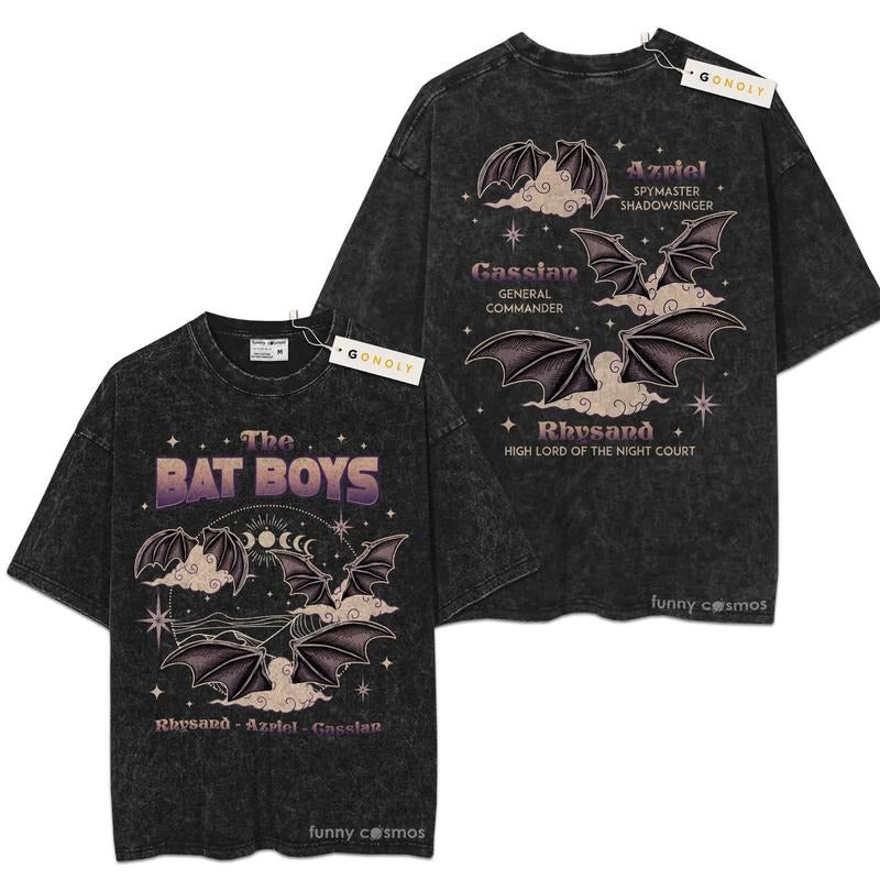 [ Mineral Wash ] The Bat Boys Acotar For Fans Lover Book, Bookish, Graphic Washed Style Shirt Hoodie Sweatshirt