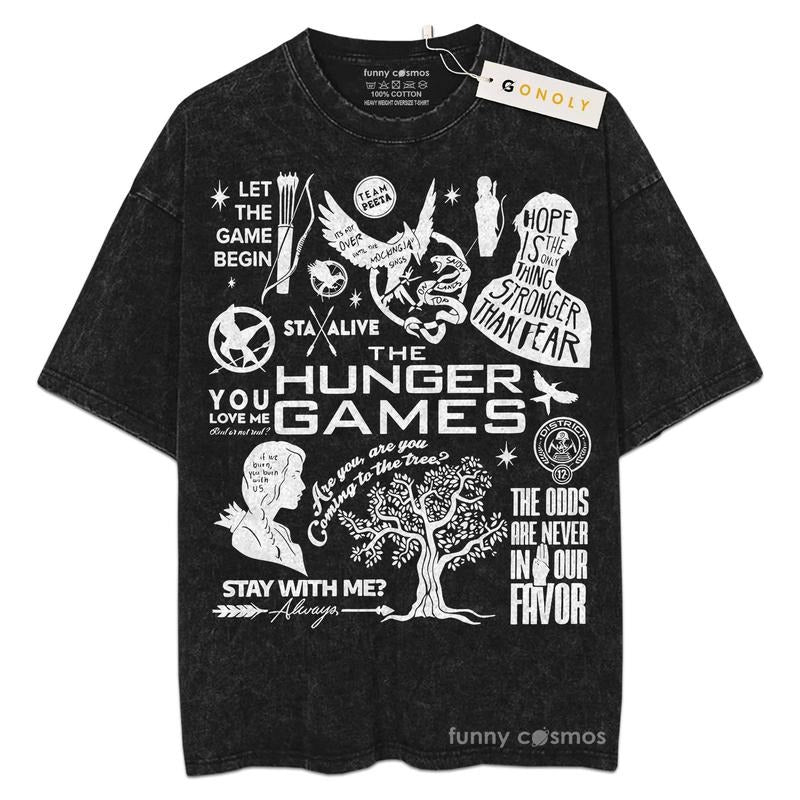 [ Mineral Wash ] The Hunger Games For Fans Lover Book, Bookish, Graphic Washed Style Shirt Hoodie Sweatshirt